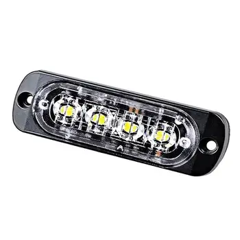 1/2ks 12V Žltá dióda LED Bar Auto Truck Núdzové 4pcs LED Svetlá Lampy W/Ochrana Pad Auto Naliehavé Svetlo S Ochranou Pad Svetlá