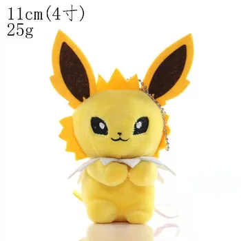 10-15 cm Pokemon Kawaii Pikachu Plyšové Hračky Série Charmander Squirtle Bulbasaur Eevee Dekoratívne Keychain Bábiky Deti Chris