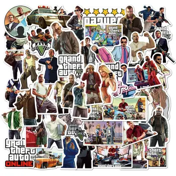 10/30/50 pc, Video Hry GTA 5 Grand Theft Auto skateboard Graffiti vodotesný, prenosný Telefón, obtlačky DIY deti hračky Nálepky