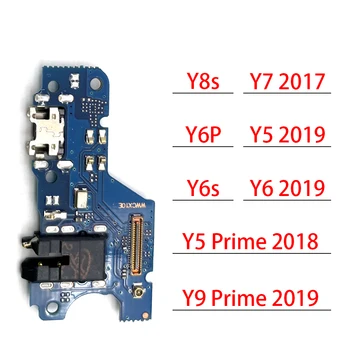 10Pcs Dock Konektor pre Nabíjačku USB Nabíjací Port Flex Kábel Mikrofónu Pre Huawei Y5 Y6 Y7 Y9 Rozkvet 2017 2018 2019 Y7P Y8P Y9S Y7A