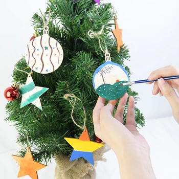 10pcs Vianočné Dreva Ornament Prázdne Nedokončené Drevené Jeleň Snehuliak Anjeli Prívesok Vianočný Strom Dekorácie, Závesné Dekor Noel Natal