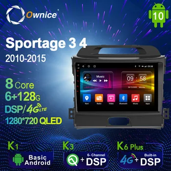 1280*720 Android 10.0 K3, K6 Plus Auto Multimediálne Auto Rádia pre Kia Sportage 3 4 2010 - 4G LTE Audio GPS Player 8 Jadro