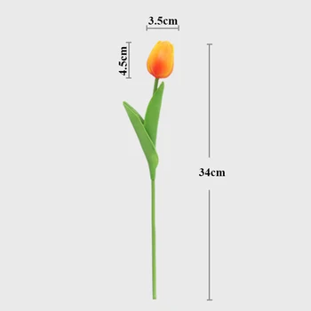 1Pc Tulipán Simulácia Kvet Falošné Kvety Domov, Záhradné Ozdoby Na Svadobné Party Tulipány Umelé Kvety Diy Stôl Dekorácie