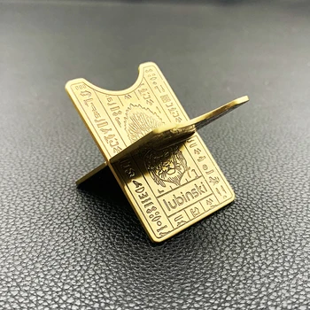 1Pcs Cigaru Popolník Držiteľ Gadgets Medi Skladacie Vrecko Prenosné Travel Gold Cigara Stojí Zásobník S Kožené puzdro