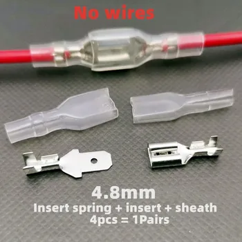 2.8/4.0/4.8/6.3 mm za studena lisovaný koncové vedenia drôtu konektor a konektor pre kábel príslušenstvo plug jar plug pár plugterminal