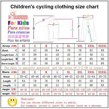 2021 Deti Fleece Cyklistické Oblečenie Zimné Deti Udržať v Teple Jersey Nastaviť Dlhý Rukáv Šaty, Oblek MTB Detí Cyklistiku Nové