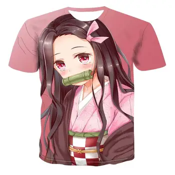 2021 Hot Predávať 3D Chlapec T Shirt Dievča Démon Vrah Vtipné Tričko Anime Harajuku Ghost Čepeľ Chlapci Oblečenie Darček pre Dieťa Streetwear