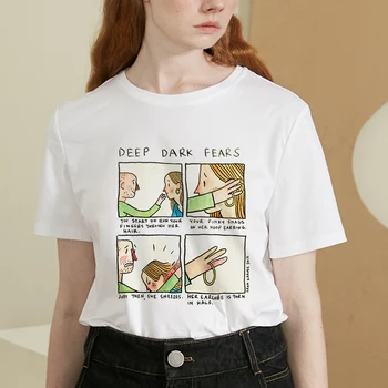 2021 Ženy Vrchné Oblečenie Mojej Depresie Môj Mozog, Moje Úzkosti List Tlač Tee Tričko Vtip Harajuku Príležitostné Voľné Camisas Mujer