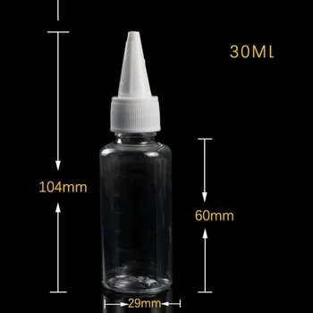 30ml/50 ml/100 ml Prenosné malé Priehľadné Plastové Prázdnu Fľašu Fľašiach S Pomerové Tip Emulzie Dávkovanie Fľašu