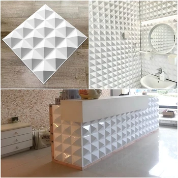 30x30cm 3D priestorové 3D Dlaždice Panel Formy Omietky 3D Samolepky na Stenu Obývacia Izba Tapety nástenná maľba Nepremokavé Kúpeľňa Kuchyňa