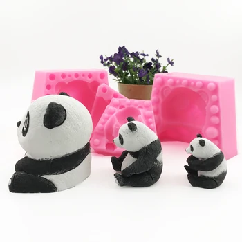 3D Bamboo Panda Silikónové Formy na Pečenie Príslušenstvo Tortu Mousse Fondant Tortu Formy DIY Cake Zdobenie Nástroje Strany Dodávky