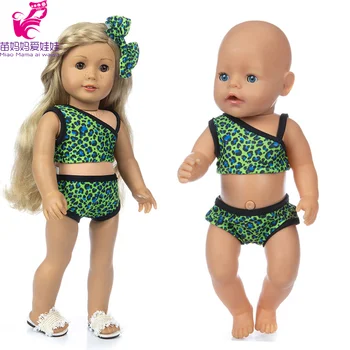 43 cm New Born Baby Doll Oblečenie Letné Krátke Remienky 18-Palcové Americký Og Dievča Bábiku Bikini Basic Tričko