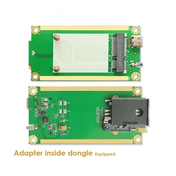 4G LTE Modul W/Slot Karty SIM LTE FDD EC25-EUX Verzia Priemyselné Mini PCIe pre USB(Typ-C) Adaptér