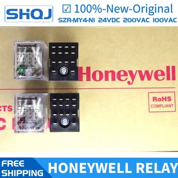 5 KS Honeywell Relé SZR-MY4-N1 24VDC 200VAC 100VAC SZX-SMF-14N -nové-originálne