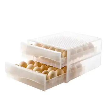60 Mriežky Vajec, Držiak Na Okno, Zásuvka Pre Chladnička Úložný Box Plastový Organizácie Nástroj Multi-Layer Vajcia Vaničky Kuchynské Doplnky