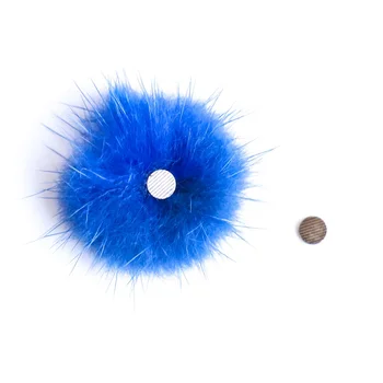 6Pcs/veľa Magnetické Opuchnuté PomPoms Nail Art, Ozdoby Mäkké Hairball Odnímateľný Magnet 3D Nail Fashion Charms DIY Príslušenstvo Súprava