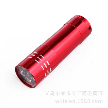 9led fialové svetlo Ultrafialové Čierna červená modrá strieborná Baterka, UV žiareniu, multi-účel peniaze žiarovka 395 UV Lampa Pet Moču Škvrna Detektor