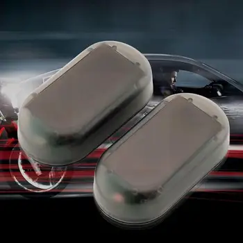 Auto Alarm LED Svetlo, Bezpečnostný Systém, Výstražné Svetlo Flash Pozor Anti-Theft Príslušenstvo Falošné Solárne Auto Power Simulácia Svetlo