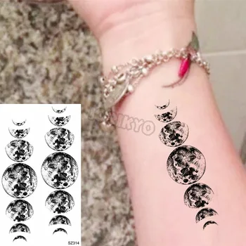 Black Spartan Rytier Malé Dočasné Tetovanie Pre Ženy, Dievčatá Kozmického Planéty Ruže Kvet Falošné Tetovanie Nálepky Rameno Tatoos Vojenské