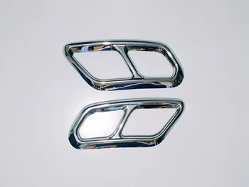 Car style zadné krku výfukový otvor tailpipes kryt šál tip kryt trim trim príslušenstvo 2ks/Set Pre Volvo XC40 2018 2019