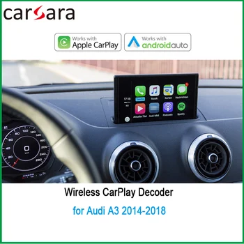 CarPlay Android Auto Wireless Dekodér pre Au di A3/Q2 MMI Pôvodnej obrazovky iOS & Zadnej strane obrazu, Retrofit Súprava