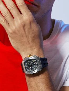 CÁR BOMBA Muži Hodinky, Luxusné Značky Módne Náramkové hodinky z Nerezovej Ocele TMI VK67 Quartz, Chronograf Vodotesné Hodinky