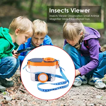 Deti Hračky Hmyzu Viewer s Zväčšiť Mikroskopom Dieťa Vedy Triedy Viewer Pozorovanie Detí, Zvierat Sklo Vzdelávacie Hračky