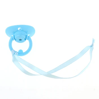 Dummy Magnetické Cumlík pre Reborn Novorodenca Bábika Simulovaný Model Modrá