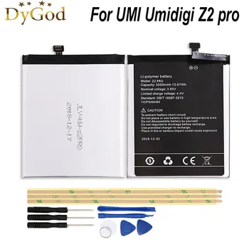 DyGod 3550mAh Pre UMI Umidigi Z2 pro Batéria pre UMI Umidigi Z2 pro Vysoká Kvalita Batériu mobilného telefónu s Nástrojmi