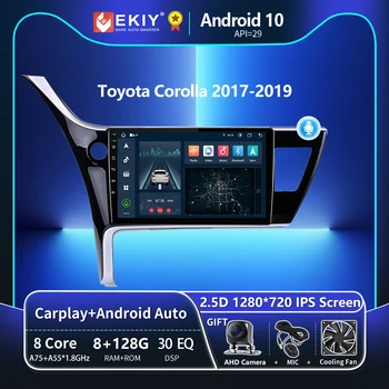 EKIY T8 Pre Toyota Corolla 2017-2019 autorádia Android Multimediálny Systém magnetofón Navigáciu Auto Stereo GPS Č 2din DVD HU