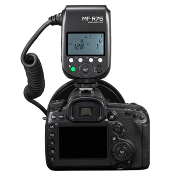 Godox MF-R76 RING76 Makro LED Prsteň Svetla Makro Speedlite zábleskové Svetlo pre Canon, Nikon Fotoaparát DSLR 6D 7D 60D 70 D 700D 650D