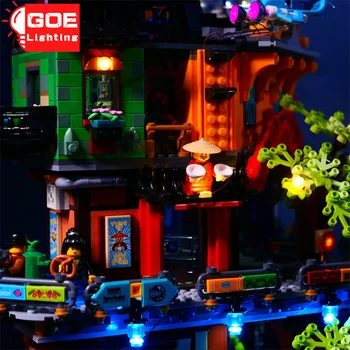 GOELIGHTING Značky LED Svetlo Do Auta Pre Lego 71741 Pre Ninjaa Záhrada Phantom Mesta Stavebné Bloky Lampa Nastaviť Hračky(Iba Svetlo Skupiny)