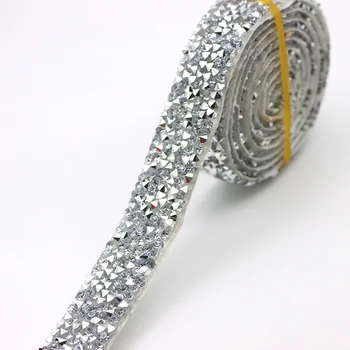 Hot Fix Drahokamu Pásky Výbava Živice Crystal Dekorácie Orezávanie Šitie na Drahokamu Pre DIY Topánky Páskovanie Odev Klobúk Lesklý