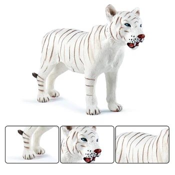 Hot Predaj Simulácia Roztomilý Biely Tiger Obrázok Zberateľskú Hračky Zvierat Akčné Figúrky Dieťa Voľne Žijúcich Zvierat Darček Pre Deti Zberateľskú Hračka