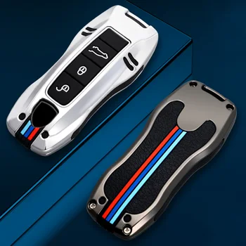 Inteligentný kľúč, kryt plášťa diaľkové ovládanie držiak shell 3 tlačidlo taška keychain pre Porsche Panamera 17+, Cayenne 2018+