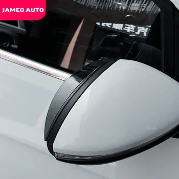 Jameo Auto Auto Spätné Dážď Obočie Stráže Kryt Bočné Dvere Zrkadlo Clonu Štít pre Volkswagen VW Golf 7 7.5 MK7 MK7.5 Nálepky