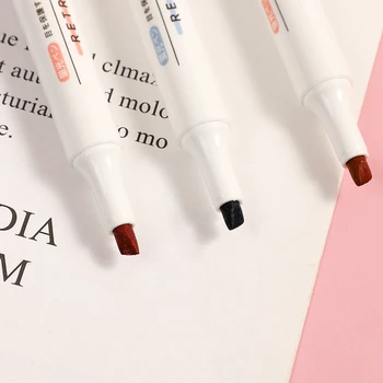 JIANWU 6pcs/set Morandi Fluorescenčné pero vysokej kvality Roztomilý tvorivosti pero, zvýrazňovač vestník perá kawaii umelecké potreby