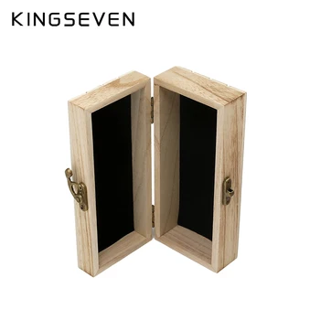 KINGSEVEN slnečné Okuliare Prírodné Drevo Materiál, Obdĺžnikový Box Vlastné Logo Pre Veľkoobchodné Drop shipping
