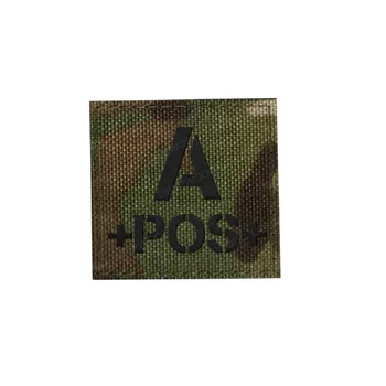 Krv Typu A+ B+ O+ AB+ POS Pozitívne IČ patch PRE batohy kabát taktické patch Reflexné Odznak nálepky s hákom slučky