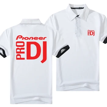 Leto Klope Nový Polo Mužov Bavlna Pioneer Pro DJ Logo Značky T-Shirts Bežné Priedušná Krátky Rukáv 5 Farieb