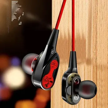 Magnetické Káblové Stereo in-Ear Slúchadlá Super Bass Dual Drive Slúchadlá Slúchadlá Slúchadlá Pre Huawei, Samsung SmartPhone