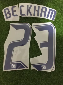 Major League Soccer #23 Beckham Nameset Vlastné Akýkoľvek Názov, Číslo MLS Tlač Prenos Tepla Futbal Patch