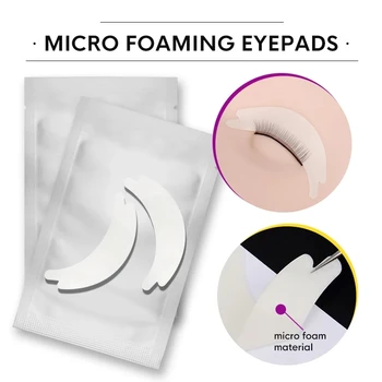 Micro Foaming Eyepads 50Pairs/veľa nepúšťa vlákna bez Očí Patch Mäkké Rias Rozšírenie Škvrny Profesionálne Eyepatch pre Predĺženie Rias