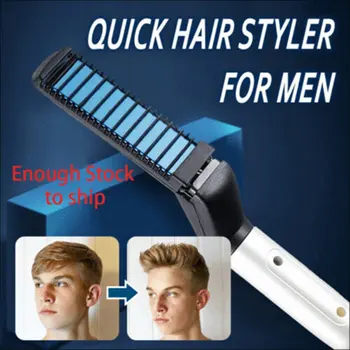 Multifunkčný Elektrický Vlasy Prečesať Kefou Fúzy Straightener Fúzy Vyrovnávaním Špirála Rovné Vlasy Curler Styling Nástroje