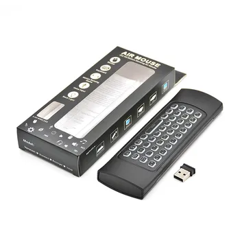 MX3 MX3-L Podsvietený Vzduchu Myši T3 Smart Hlas, Diaľkové Ovládanie 2.4 G RF Bezdrôtová Klávesnica Pre X96 Mini KM9 A95X H96 MAX Android TV Box