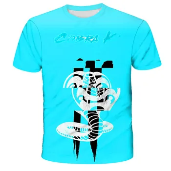 Móda Deti Oblečenie Thai Venomous Had Cobra Kai T Shirt teens Crewneck Bežné Topy & Tees chlapci 3d tlač Funny T-Shirt