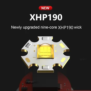 Najnovšie Super XHP190 najvýkonnejšie Led Baterka 18650 XHP90 Led Baterkou USB Nabíjacie Taktické Svietidlo Lov zábleskové Svetlo