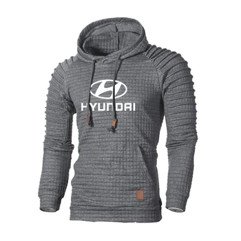 NOVÁ Jar, Jeseň Mužov hoodies Hyundai Auto Logo Tlač Módne Bežné Bavlna Mužov Mikina Vysokej Kvality Mužské oblečenie