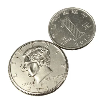 Nové 1PCS Zbierať Magické Mince zblízka Ulici Trik Skus Mince Skus A Obnovená Pol Dolára Ilúzie Dolár