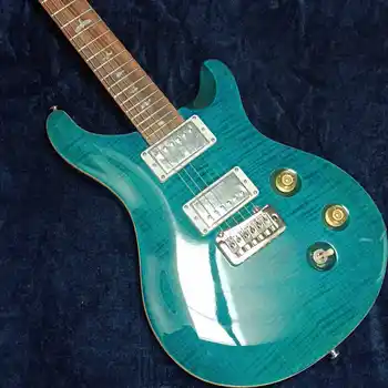Nový 6-string elektrická gitara, telo lipa, modrým pruhom farby, krásne zafarbenie, pohodlné pocit, môže byť prispôsobený a shippe